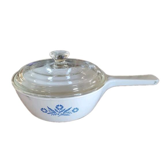 Vintage Corning Ware Blue Cornflower Sauce Pan w/Lid (P-81-B) 1 Pint - Picture 7 of 15